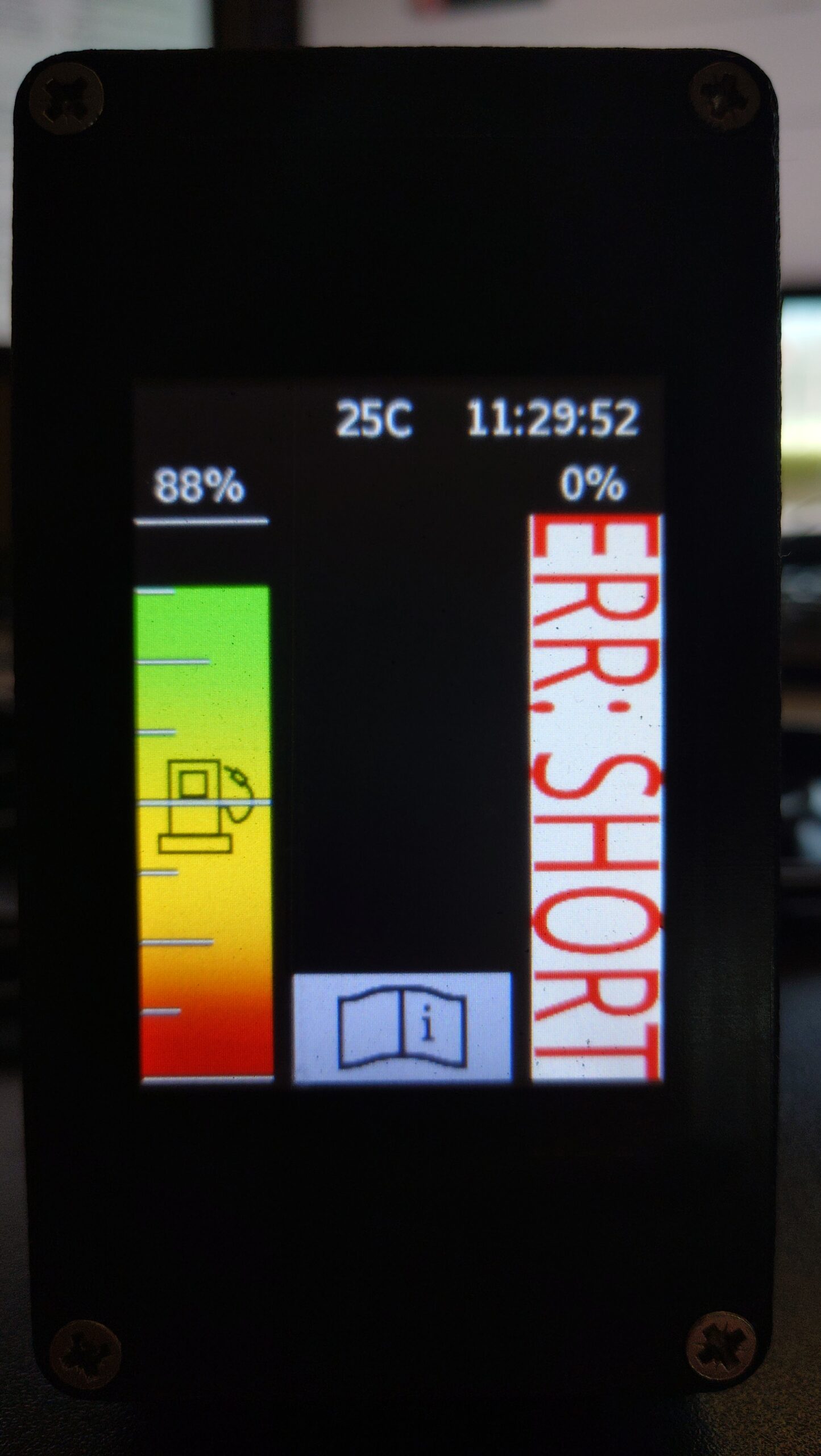 Fancy hydro-static fuel gauge for a motorcycle