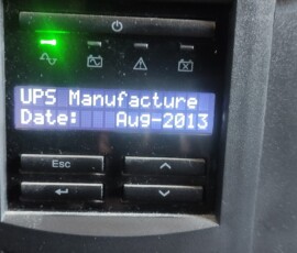 Replacing a decade old UPS batteries