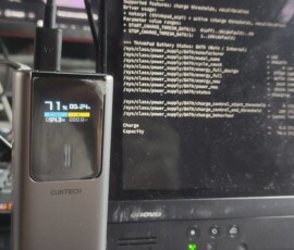 Testing new power banks ability to charge my laptop from 2012 with an adapter from USB-C PD to 19V lenovo round one. It works great!