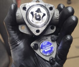 insides of a trochoidal positive displacement hydraulic pump