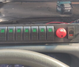 helping with RV upgrades, custom switch panel