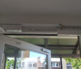 Installing a building access control system, magnets installed