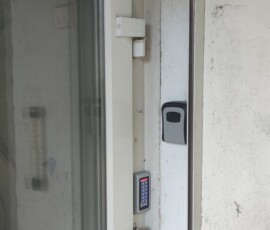 Access control panel installed